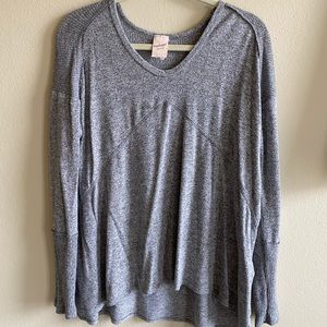 Freeloader Soft Grey Long-Sleeve Top